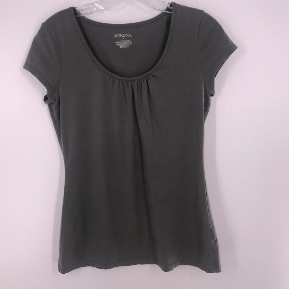 MERONA GRAY 1/4 SLEEVE‎ TSHIRT